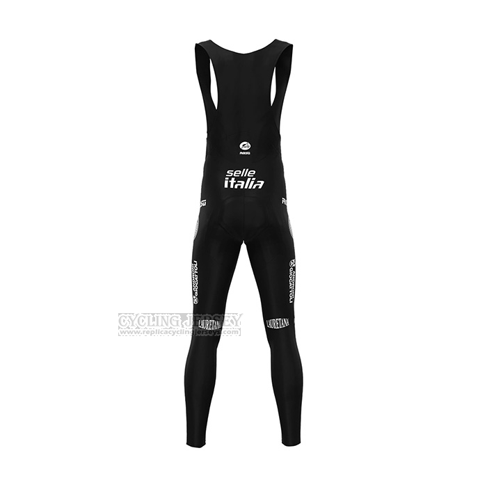 2022 Cycling Jersey Androni Giocattoli Black Red Long Sleeve and Bib Short